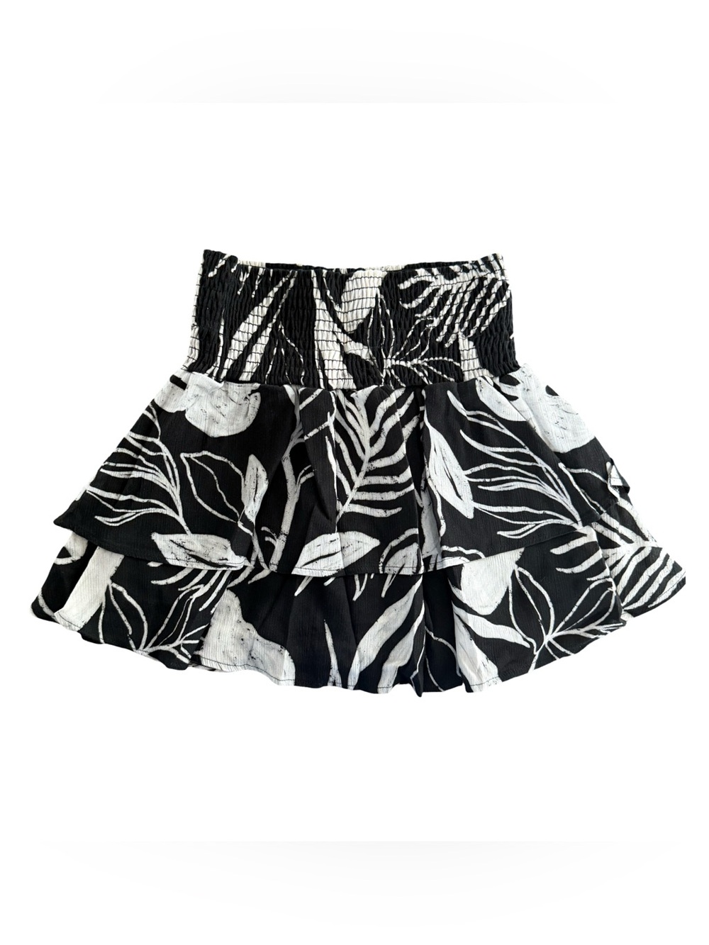Salty Weekend Women's Tropical Leaf Print Skort NWT Size M